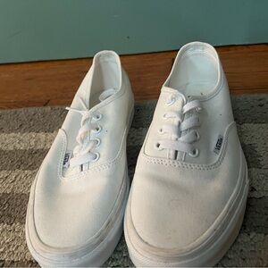 Vans Classic White Lace-Up Sneakers